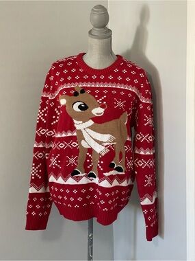 🎄 Rudolph Christmas Sweater – New Without Tags 🎄